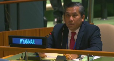 Myanmar envoy to UN sacked after anti-army speech