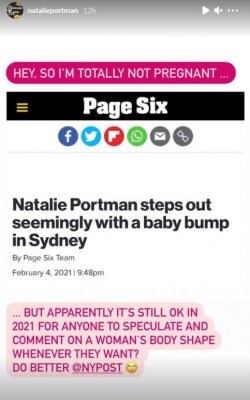 Natalie Portman snubs rumours: I'm totally not pregnant