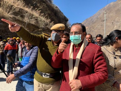 Nishank visits Uttarakhand disaster site, takes stock of rescue measures