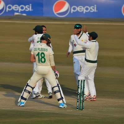 Pak reduce SA to 106/4 after Nortje's 5-wkt haul on Day 2