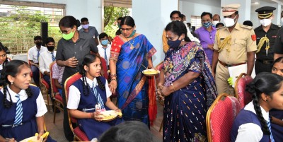 Telangana Governor launches Annam canteen at Raj Bhavan