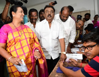 Vijayakanth's son hints at third front in Tamil Nadu