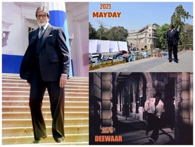 Why Big B was reminded of 'Deewar' on 'MayDay' set