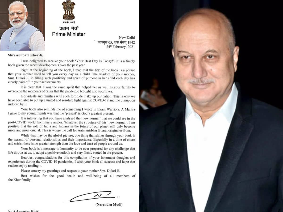 You are an amazingly inspirational leader: Anupam Kher on receiving PM Modi's letter