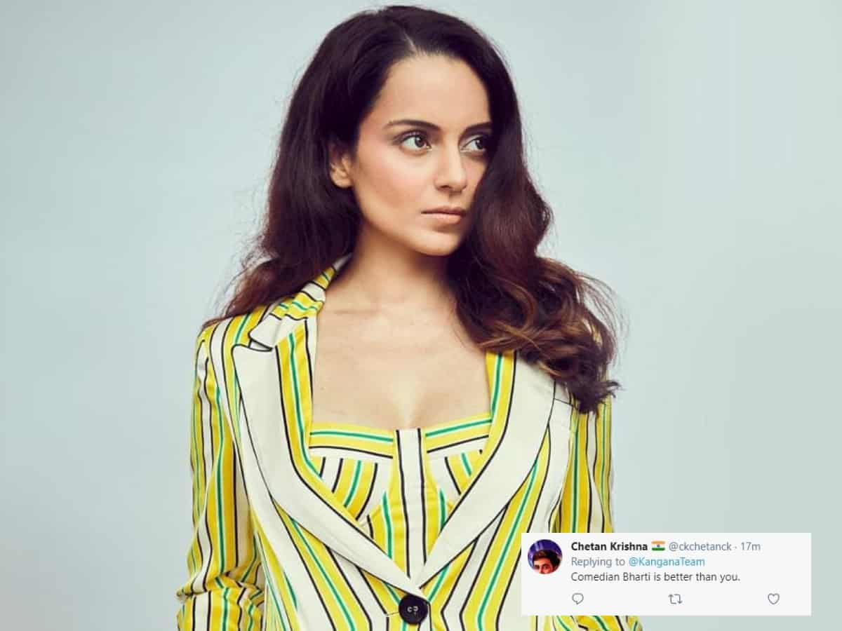 Kangana calls herself 'only actress' to do comedy after Sridevi; check reactions