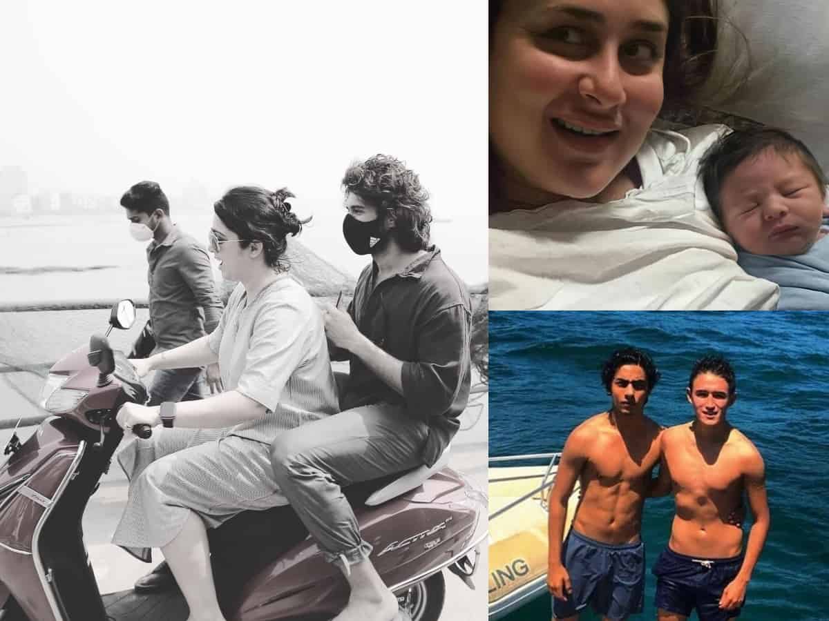Viral pics: Kareena's pic with newborn; Vijay Devarakonda's scooty ride in Mumbai; SRK at Gateway of India