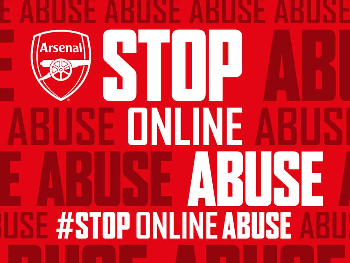 Arsenal launches #StopOnlineAbuse campaign