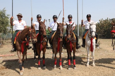 Mohit of Indian Navy bags Rings and Peg Tent Pegging gold