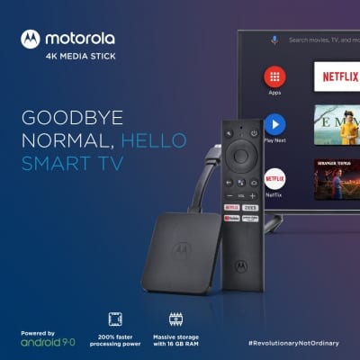 Motorola 4K Android TV Stick launched on Flipkart