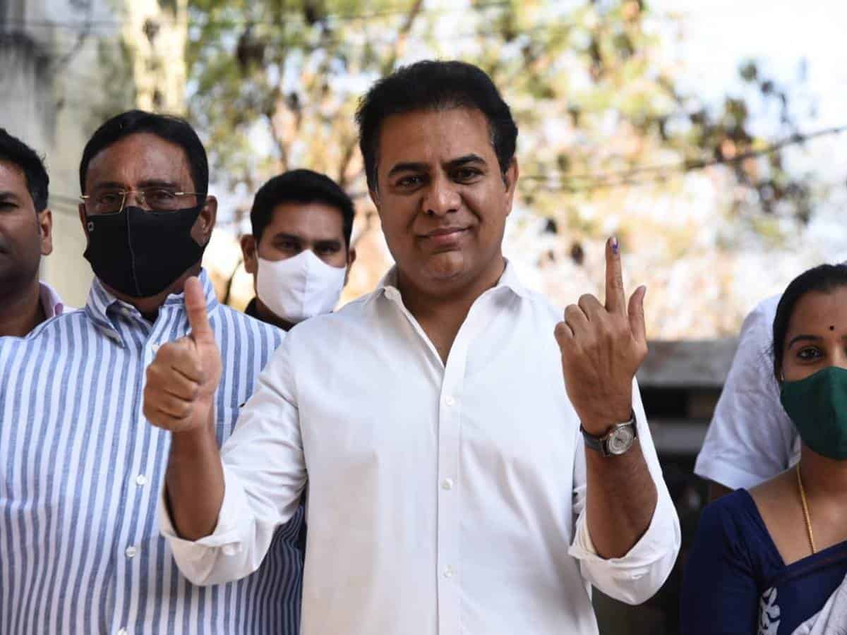 KTR’s ‘pray to cylinder before vote’ jibe goes viral on polling day