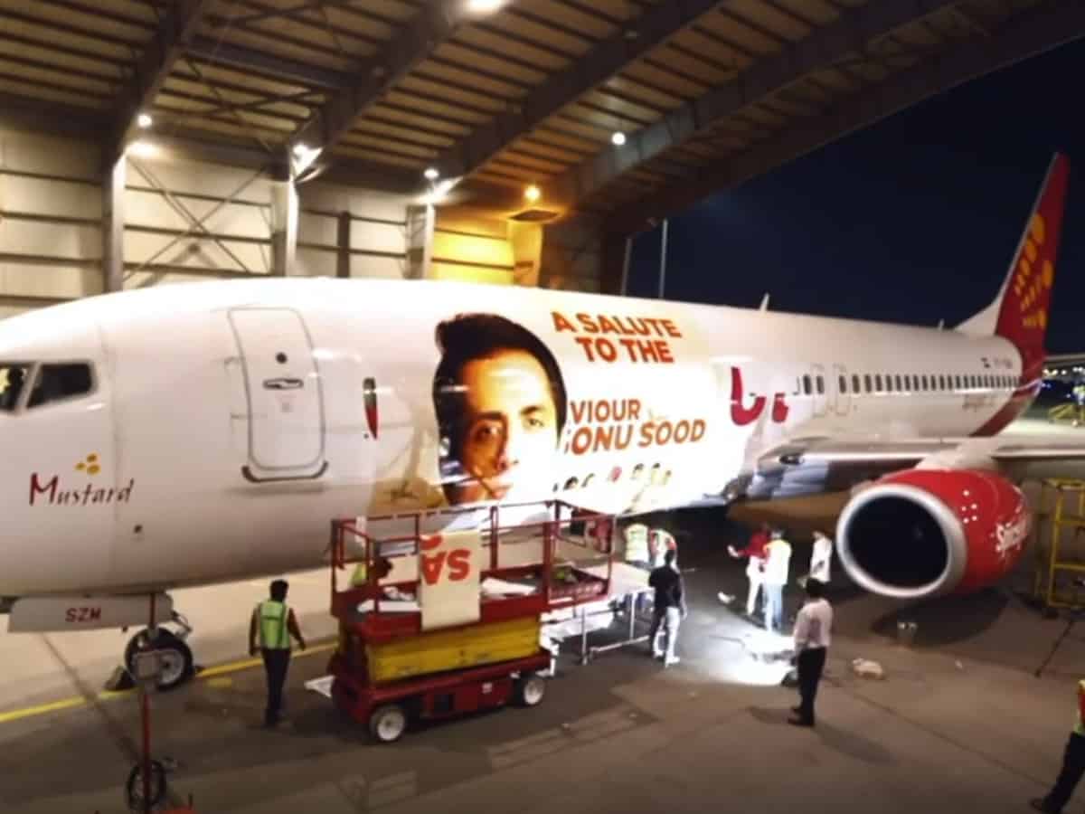 Sonu Sood gets aircraft livery: Wish my parents were here to see it