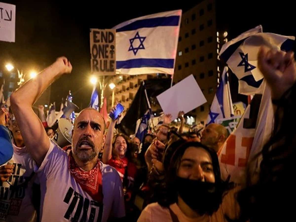 Thousands protest in Israel against Netanyahu ahead of fourth snap election