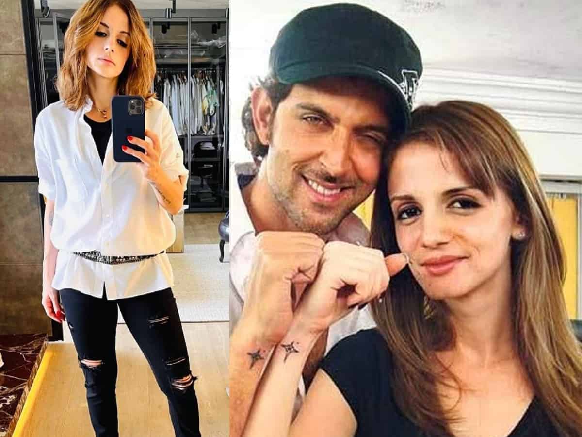 I think am a boy: Sussanne Khan shares 'gender fluid' look in ripped jeans; Hrithik reacts