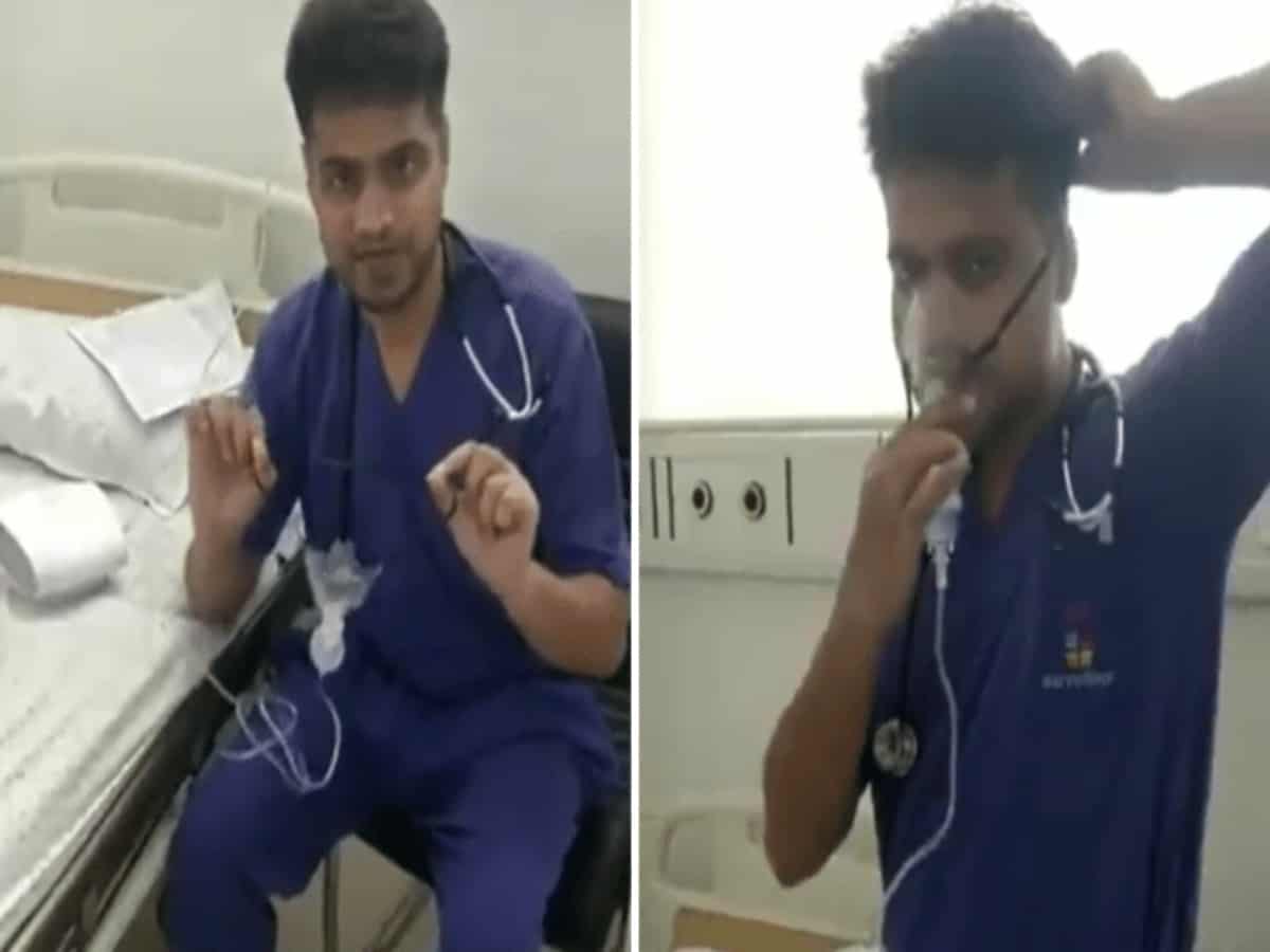 Doctor recommends nebulizer as oxygen cylinder substitute; apologizes later
