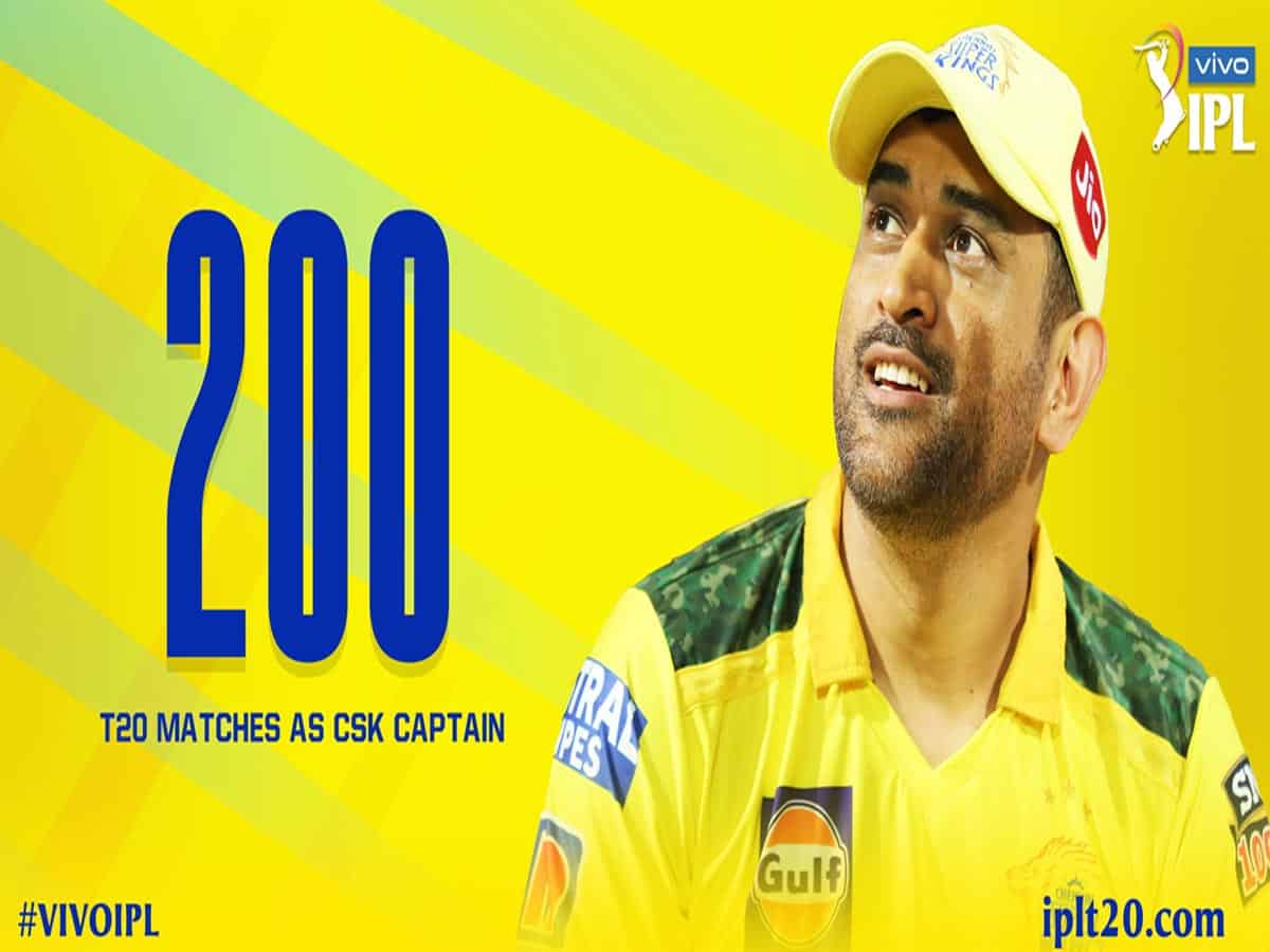 MS Dhoni plays 200th match as Chennai Super Kings skipper