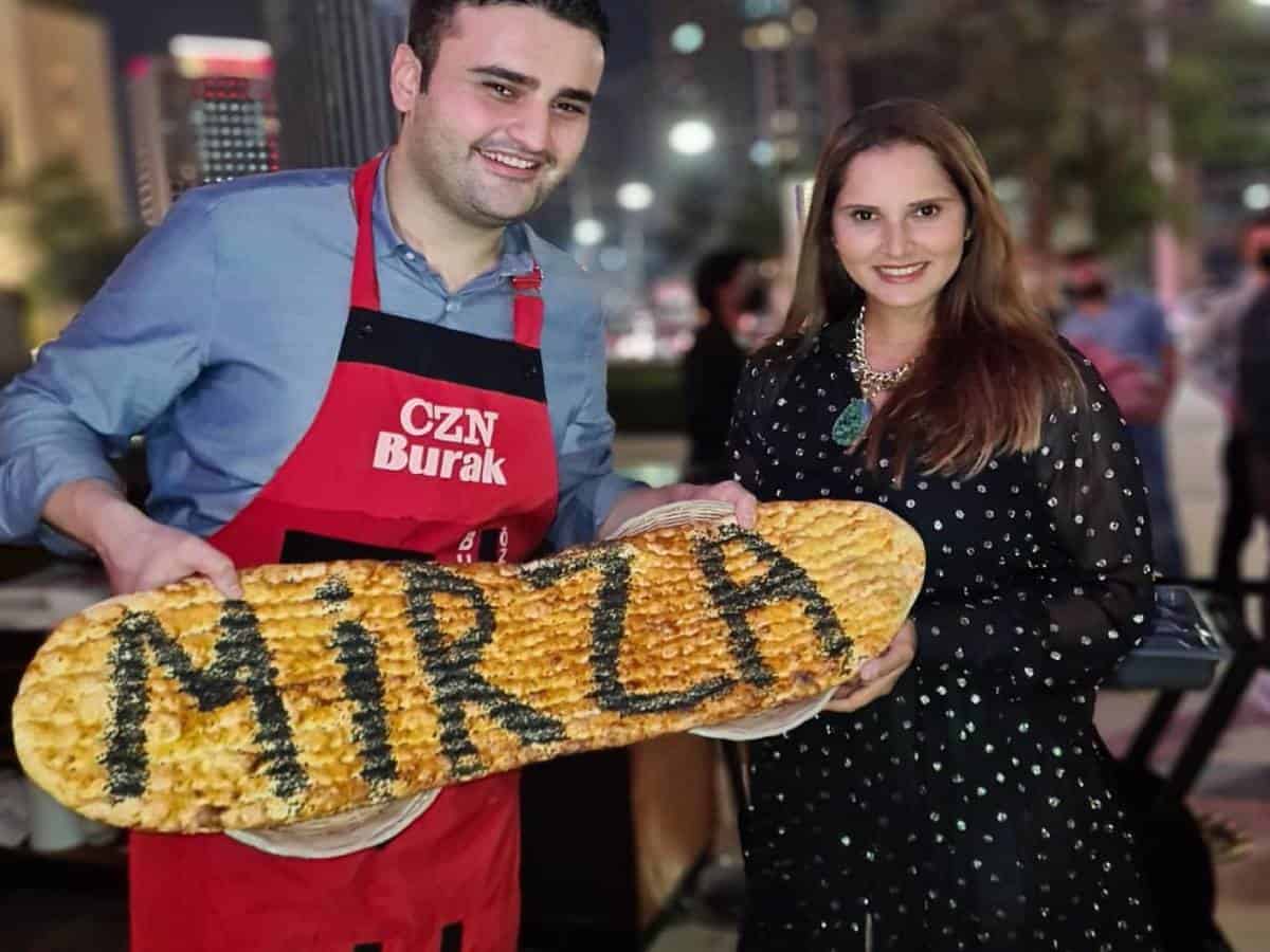 Sania Mirza meets CZNBurak in Dubai; receives his signature bread