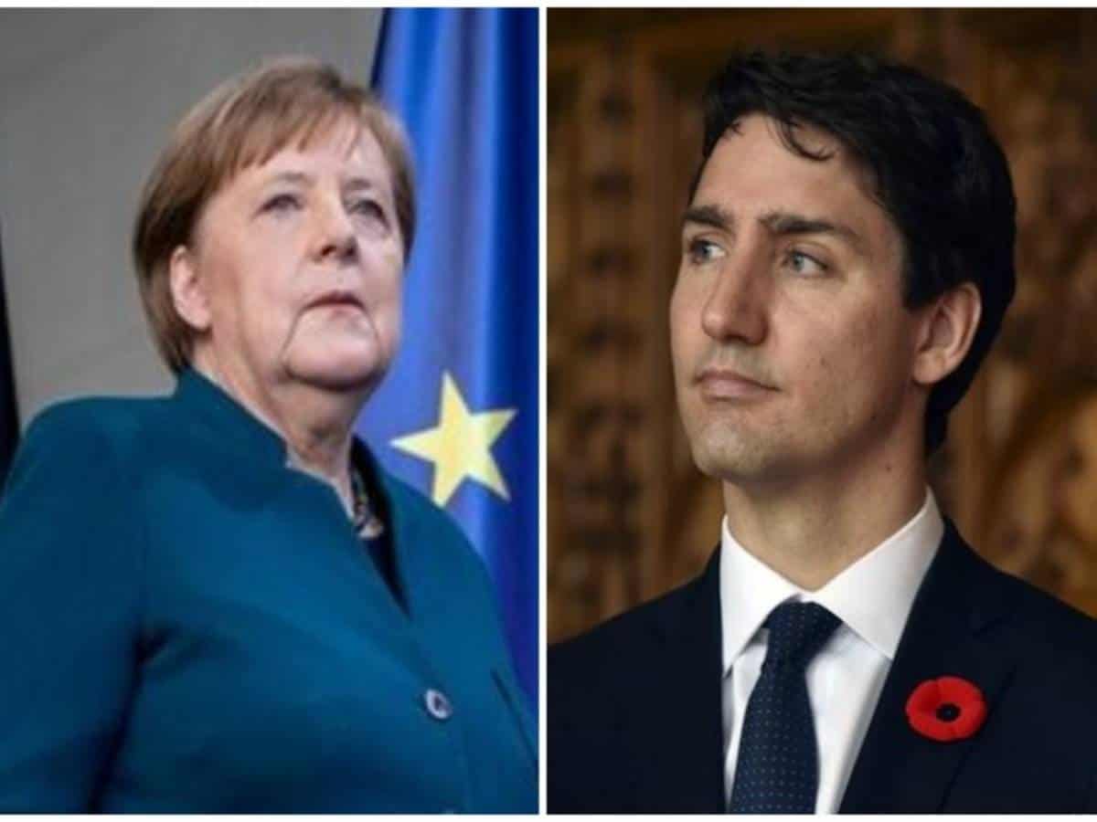 Trudeau, Merkel discuss situation on Russian border, relations with China