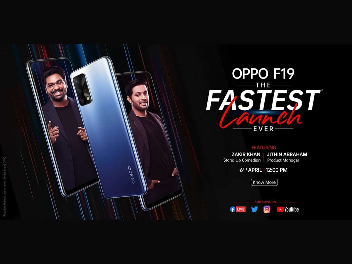 OPPO to launch F19 on April 6