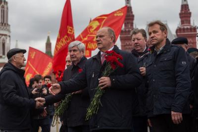 Zyuganov re-elected head of Russian communist party