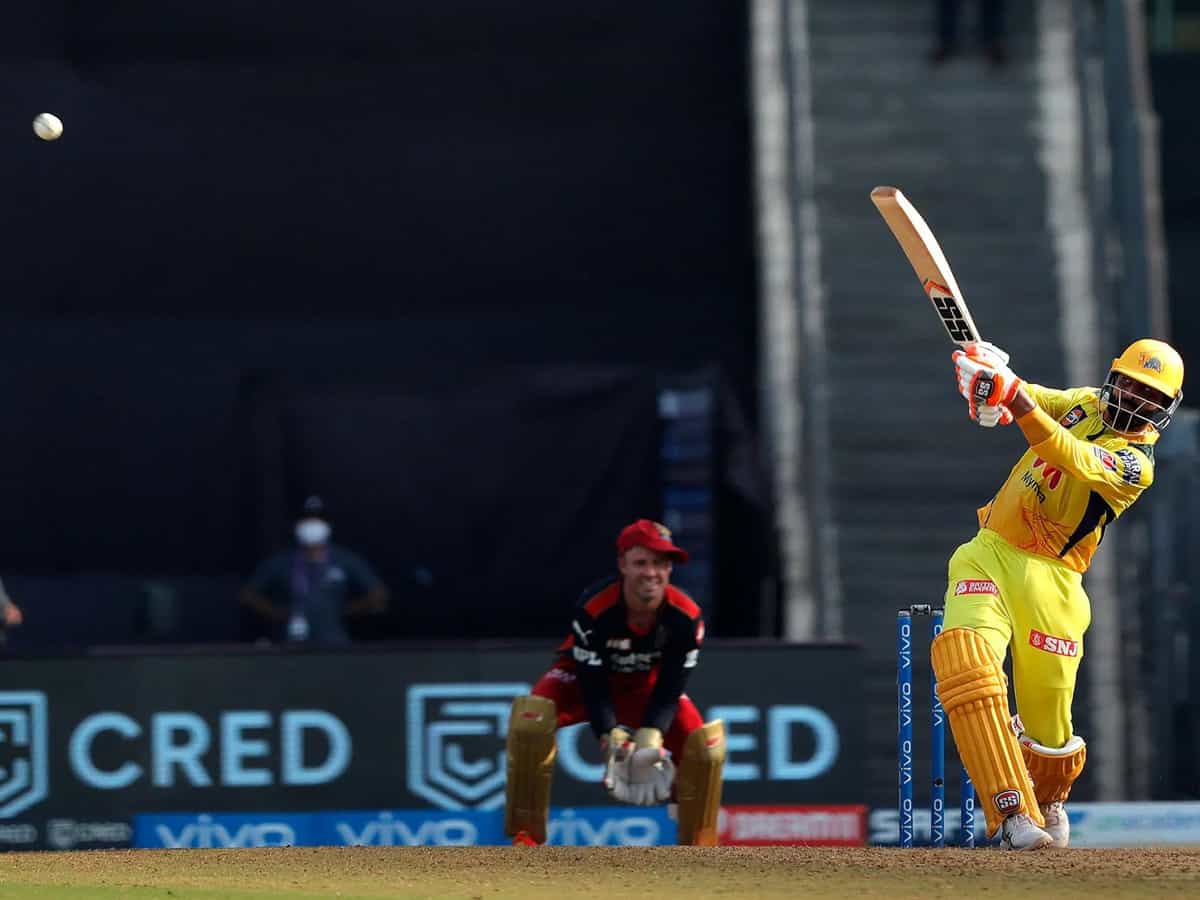 IPL 2021: Jadeja equals Gayle's record, whacks Harshal for 37 runs in an over