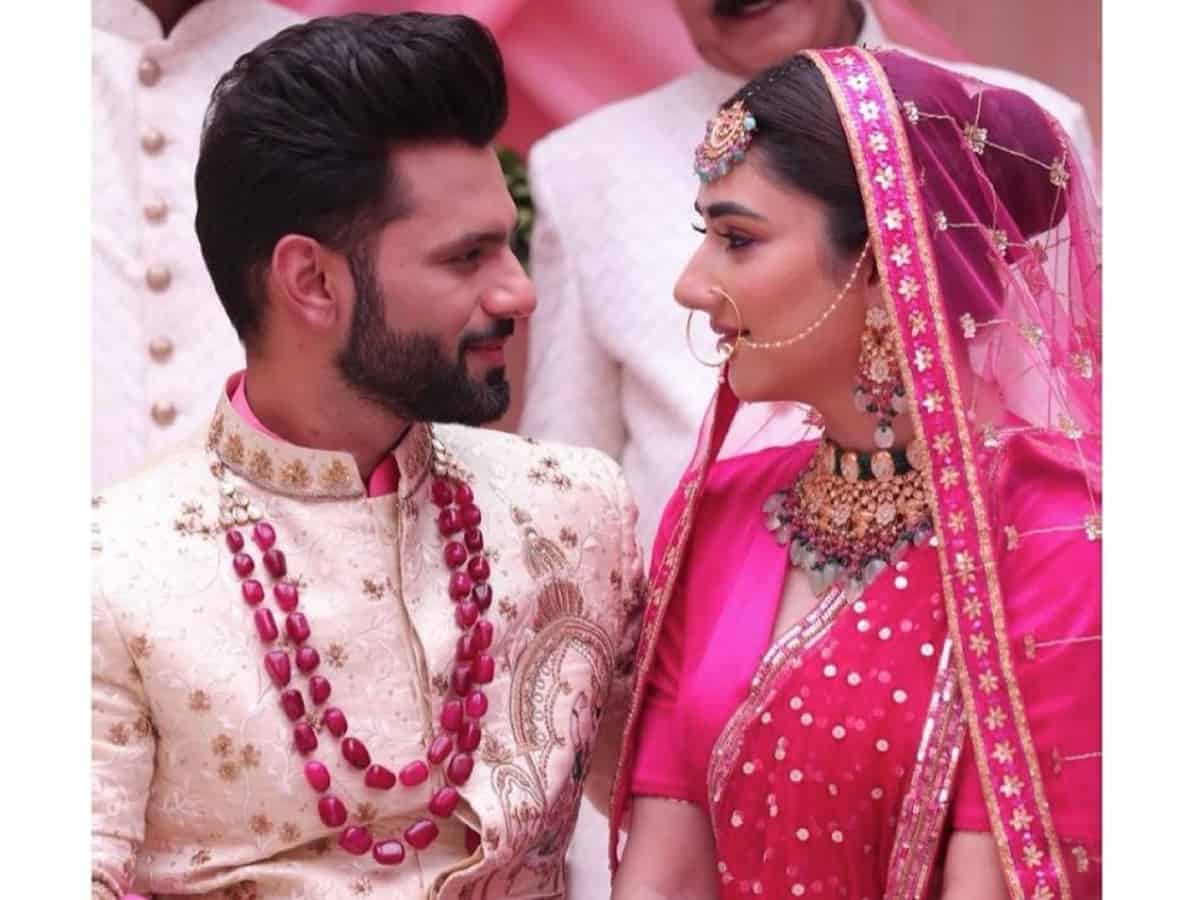 'New beginnings': More pictures of Disha Parmar, Rahul Vaidya as bride and groom go viral