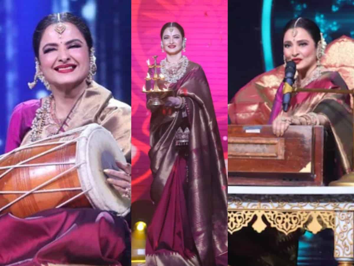 'Goddess, Apsara': Twitterati is mesmerized with Rekha's presence on Indian Idol 12