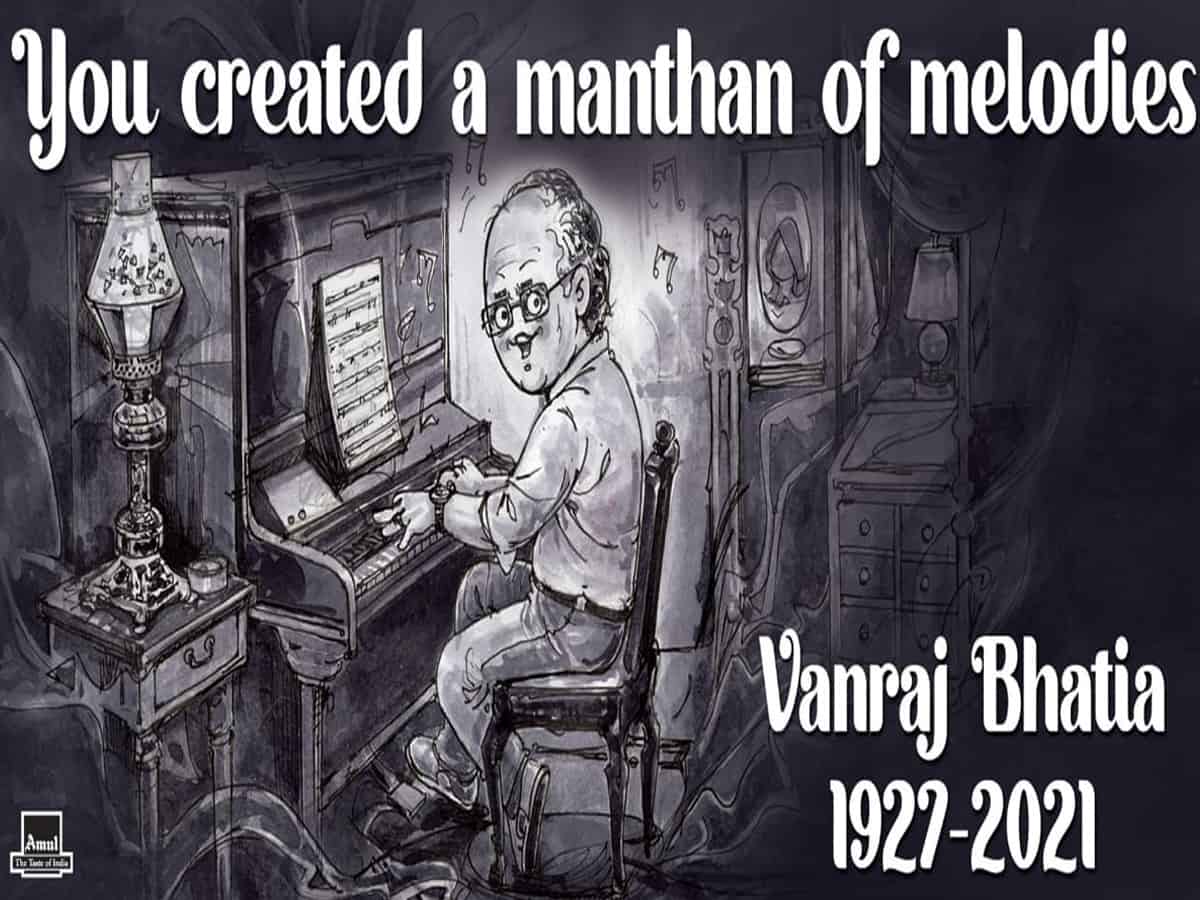 'You created a manthan of melodies': Amul pays tribute to music composer Vanraj Bhatia