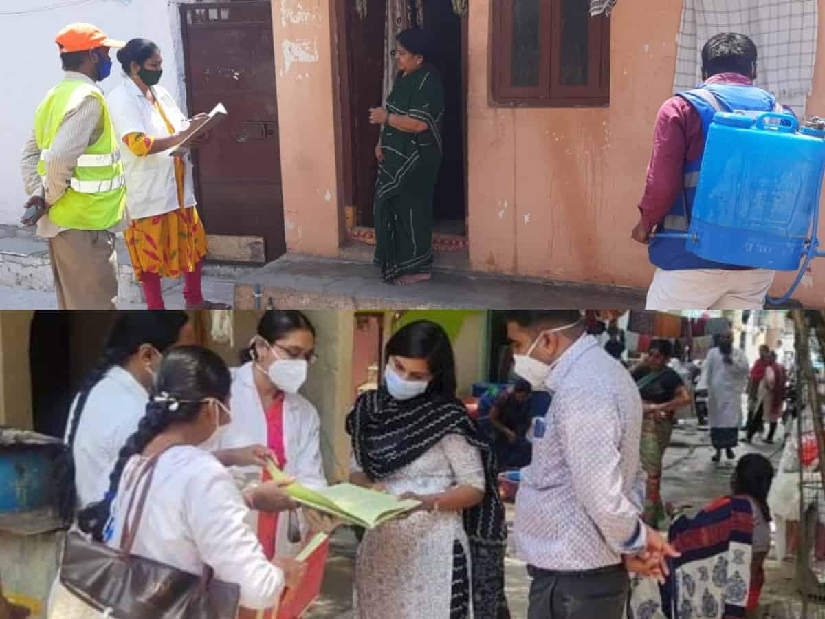 GHMC conducts door-to-door survey; finds over 1,400 with COVID symptoms