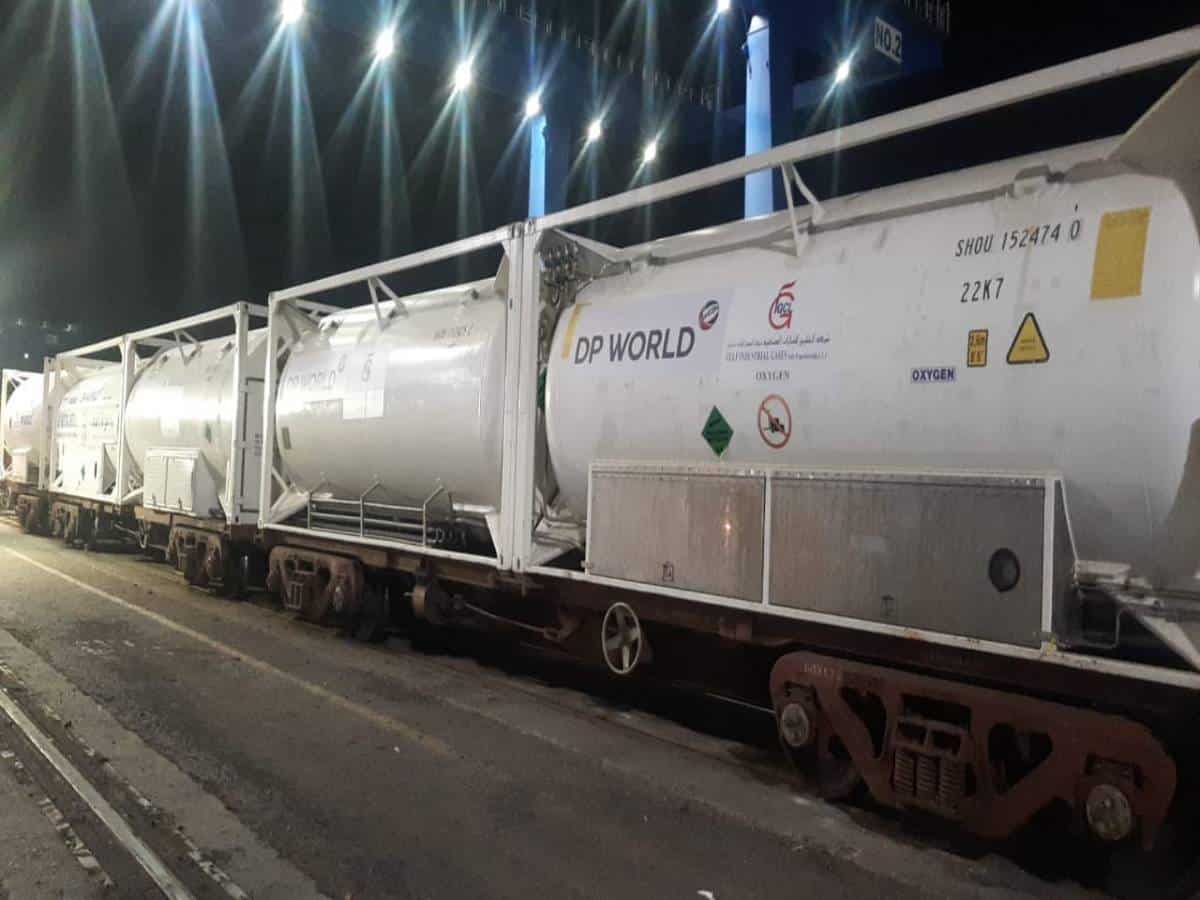 Guj: 7 oxygen tankers arrive at Mundra port from UAE
