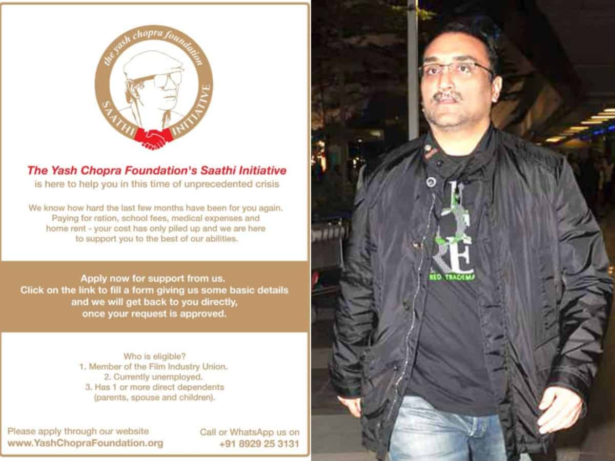 Aditya Chopra starts initiative to support daily wage earners of film industry