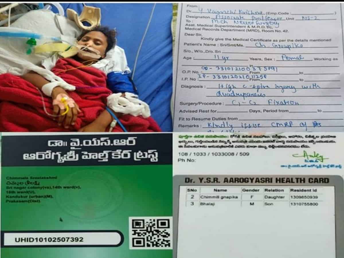Kavitha comes to aid of 11-year-old girl with C-Spine injury