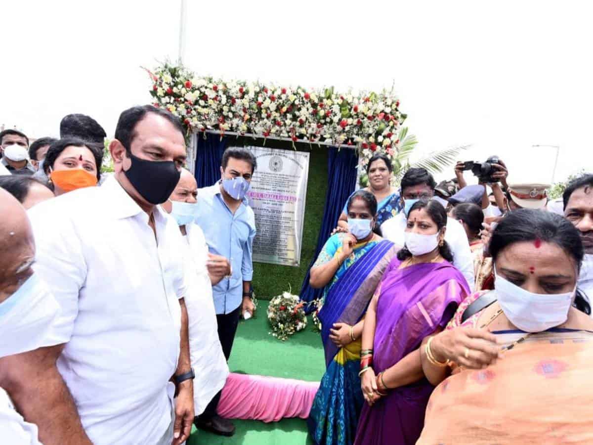 KT Rama Rao inaugurates construction-waste recycling plant