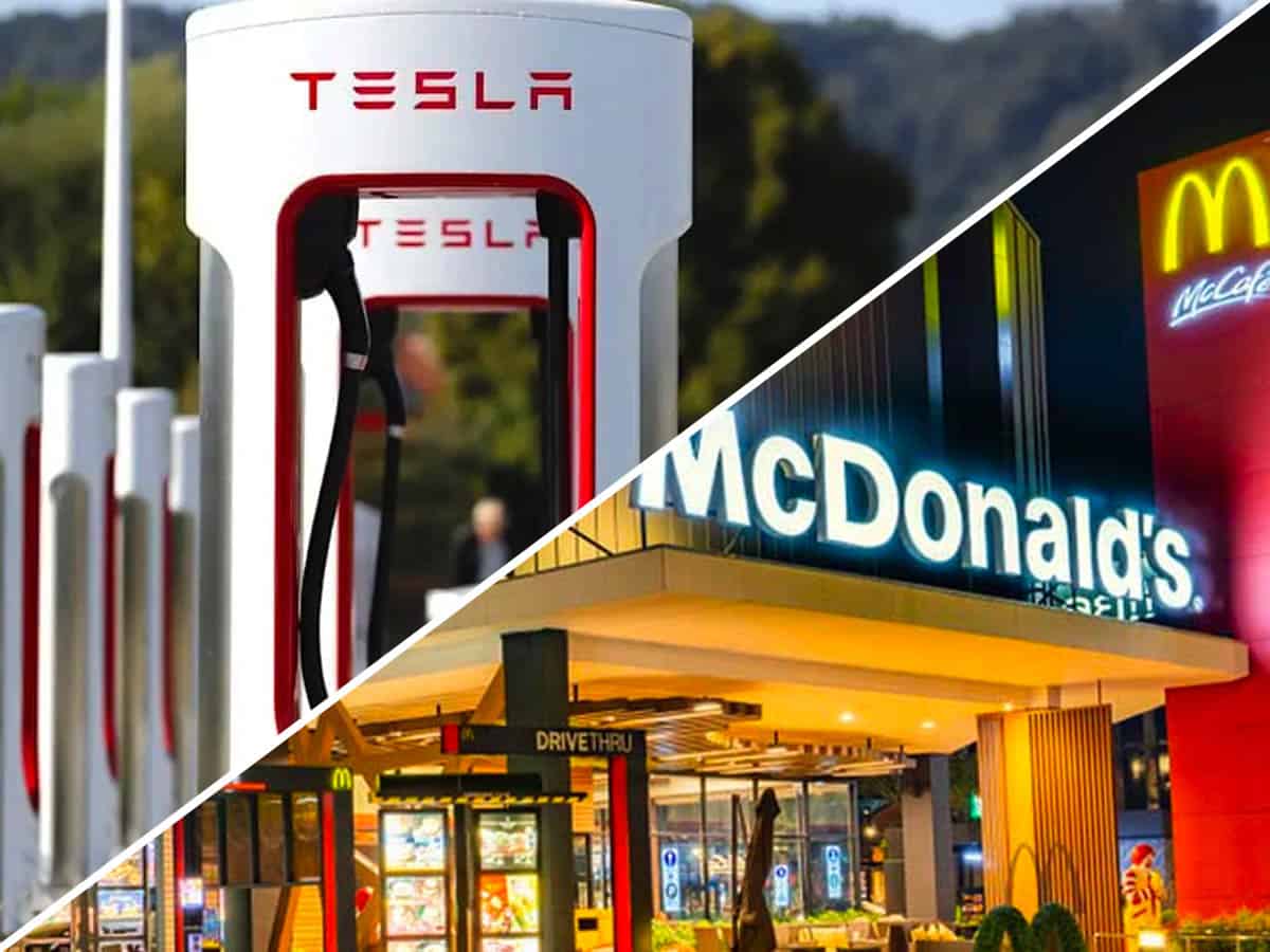 Tesla Supercharger station gets direct service from McDonald's