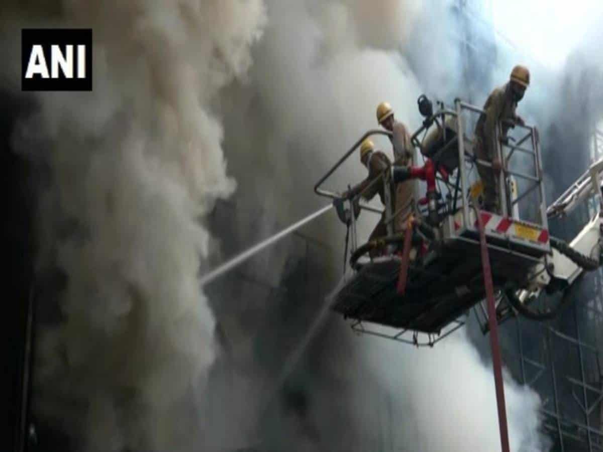 Massive fire breaks out at showroom in Delhi's Lajpat Nagar