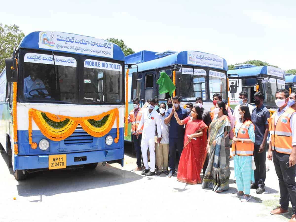 Hyderabad: ‘Toilet on wheels’ turned out of scrapped RTC buses