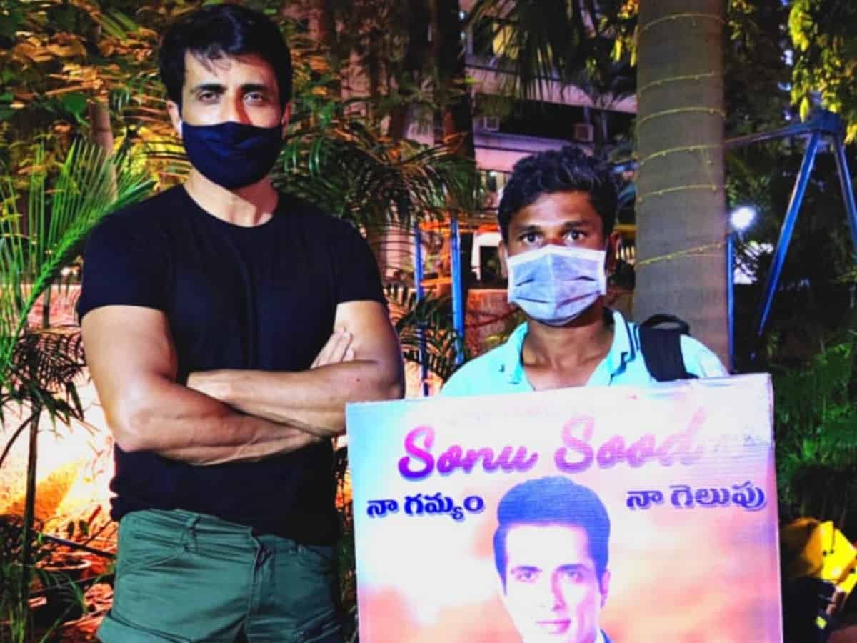 Another fan walks from Hyderabad to Mumbai to meet Sonu Sood