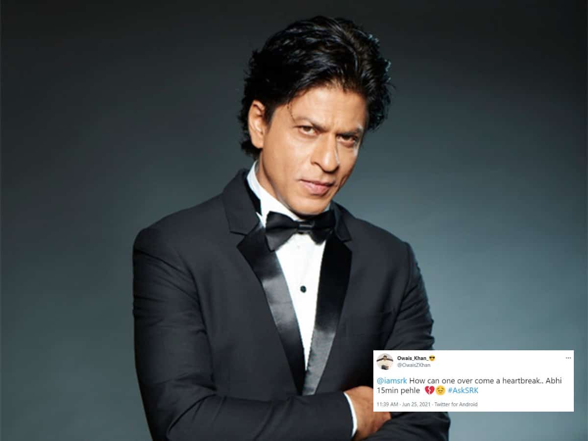 SRK's epic reply to a user who asked him how to overcome a heartbreak