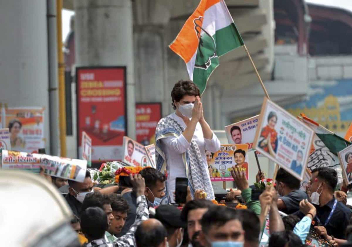 Priyanka Gandhi in Lucknow