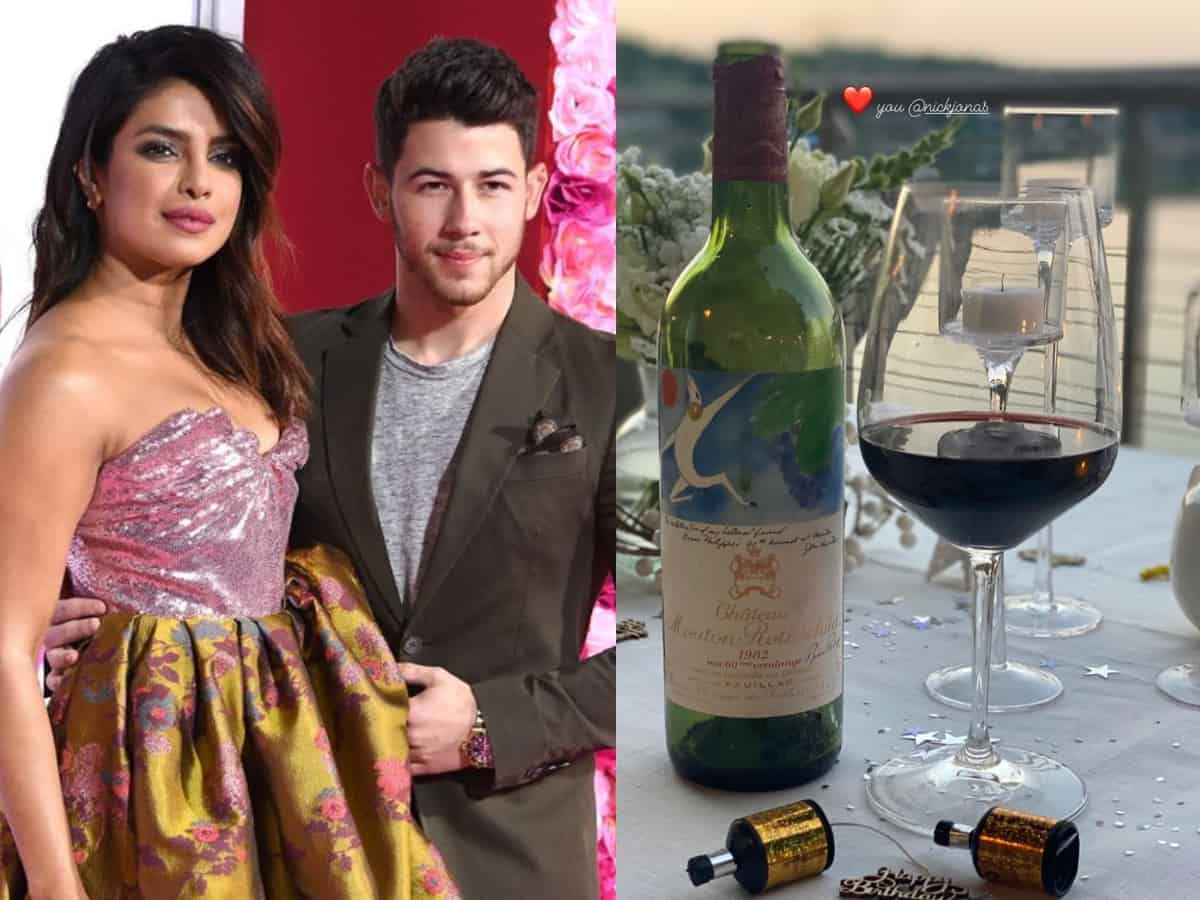 Nick Jonas gifts Rs 1 lakh wine bottle to Priyanka on her birthday