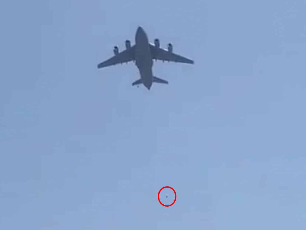 Video shows Afghans who clung to plane falling off from sky as flight takes off from Kabul