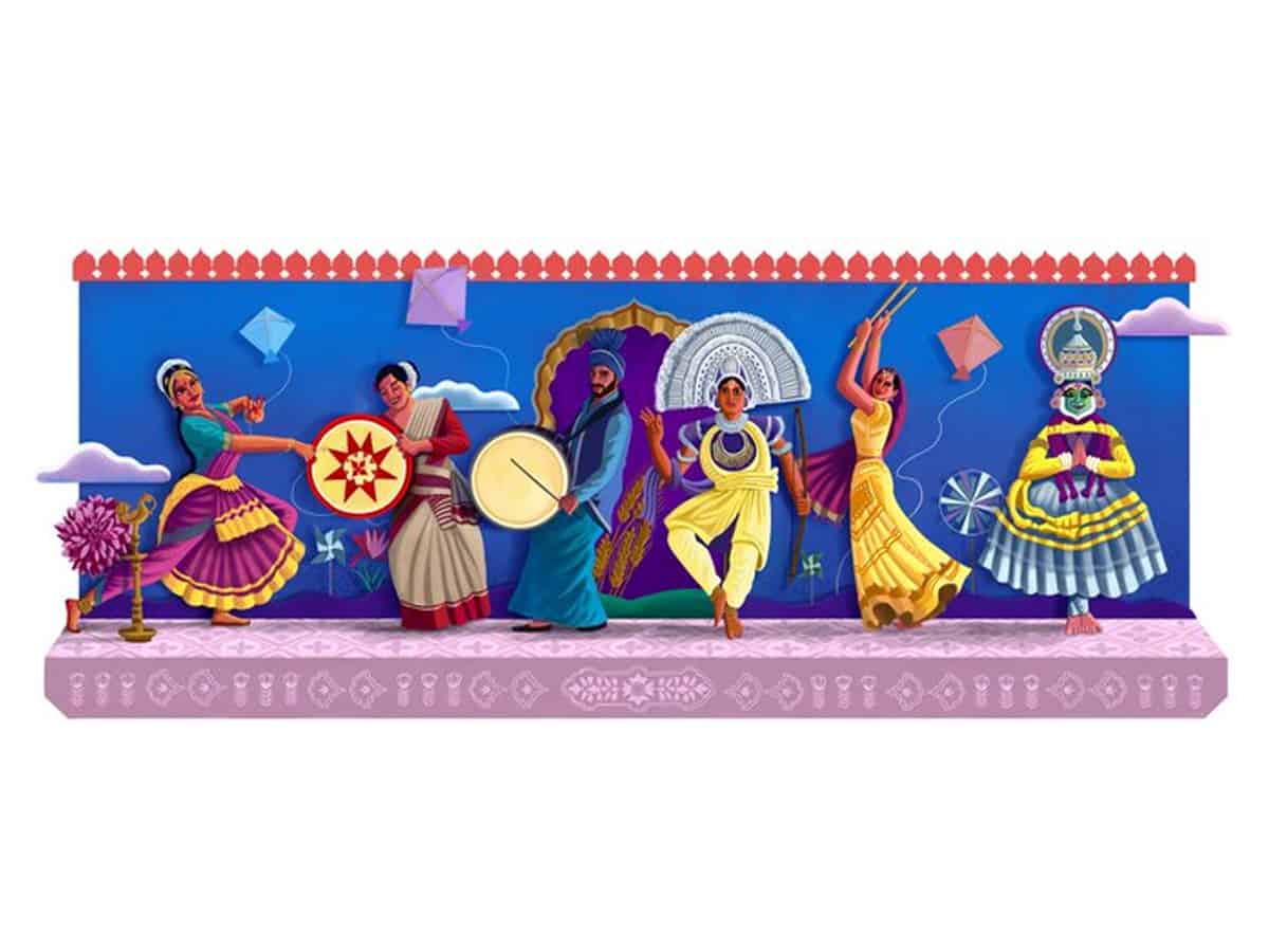 Pichai celebrates Independence Day with Doodle depicting Indian dance forms