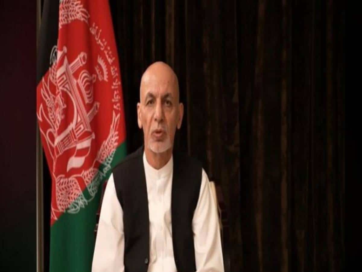 Ashraf Ghani says he left Kabul to avoid bloodshed, backs Taliban-Karzai talks