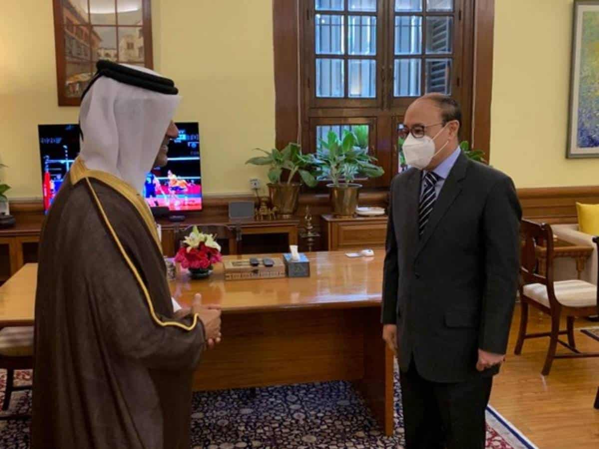 Foreign Secretary Shringla meets Qatar's special envoy