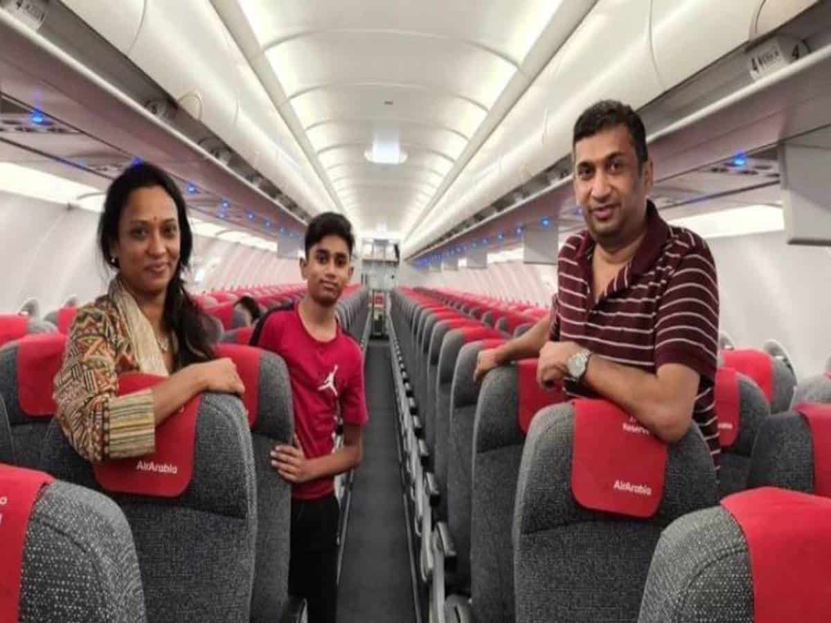 NRI family of 3 were only passengers on plane from Hyderabad-Sharjah