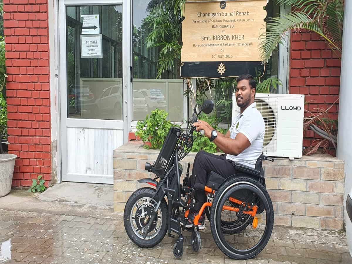 ‘Motorcycle wheelchair’ a scooter for differently abled is internet's fav!