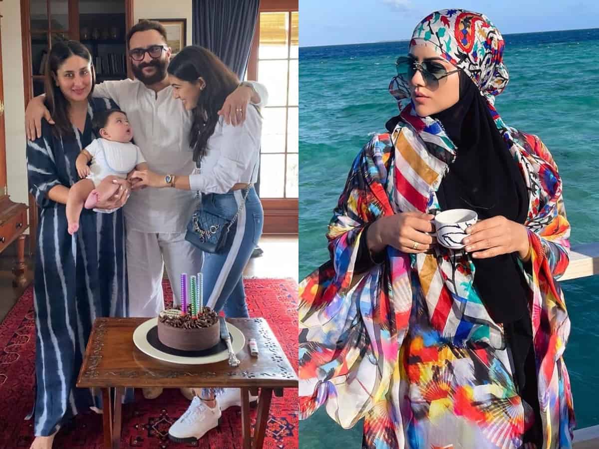 Trending pics: Sana Khan's postcards from Maldives, Sara's wishes for her 'Abba' Saif & more
