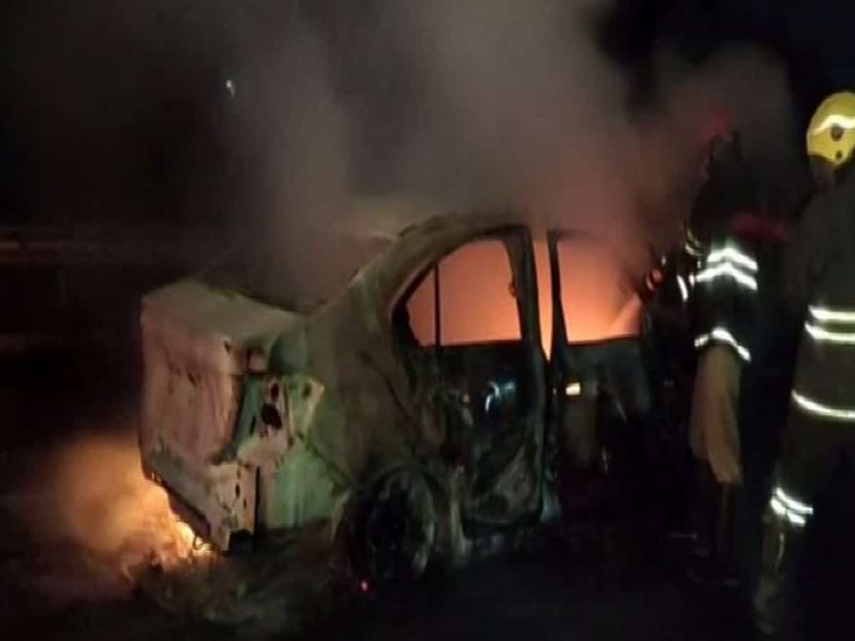 Telangana: Man charred to death after car catches fire