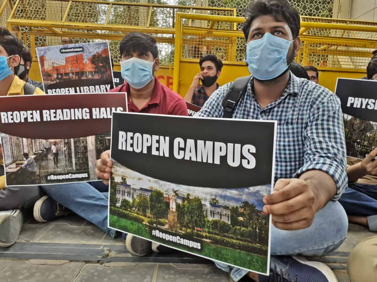 JMI, JNU, and AMU students demand re-opening of universities