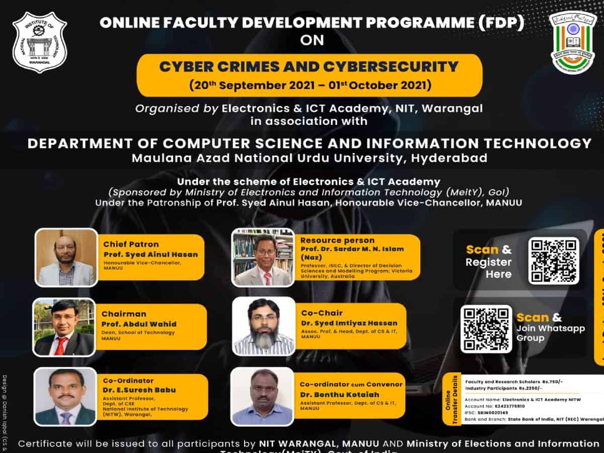 Hyderabad: 10-day online faculty development program at MANUU