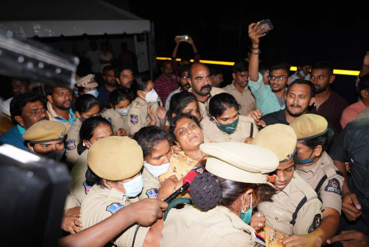 Photos: Hyderabad police foil Sharmila’s march for justice